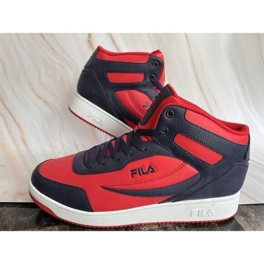 Fila Taglio Mens Lifestyle Hi Sneaker Navy Red 1BM01040-616 Size 12